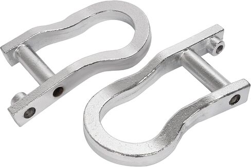 2PCS Front Bumper Tow Hooks Compatible with 2007-2019 Chevy Silverado GMC Sierra 1500 Replacement for 84072462 Steel (Silvery) in Saudi Arabia