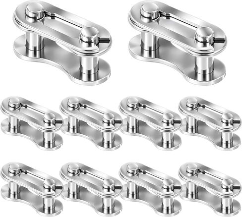 10 Pairs Bike Chain Master Link for Bicycle Missing Link, Single Speed Chain Connecting Links Master Links Connector Bike Chains Repair Accessories for Various Models in Saudi Arabia