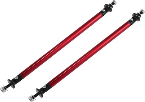 2pcs 200mm 7.87" Splitter Support Rods Adjustable Front Rear Bumper Lip Splitter Strut Rod Tie Support Bars Fit Most Vehicle Red Stable in Saudi Arabia