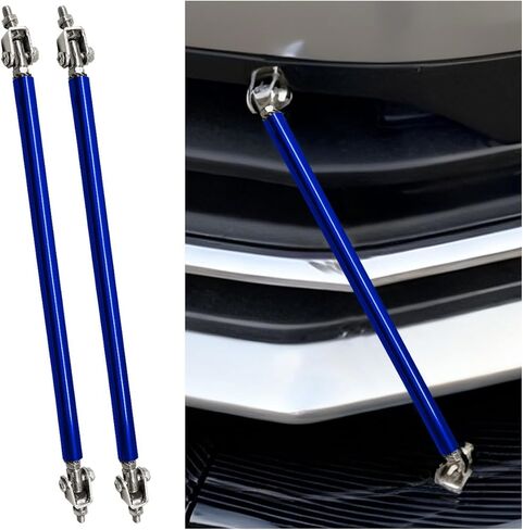 YoRise 2PCS 8 "-11" قضبان تبختر السيارة القابلة للتعديل، قضبان تبختر الشفة الأمامية للسيارات، قضبان دعم الشفاه الأمامية، ملحقات التعزيز الخارجي للمركبة العالمية (أزرق) in Kuwait
