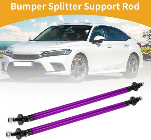 2 قطعة 200 مللي متر/7.87in سيارة الفاصل دعم قضبان قابل للتعديل الجبهة شفة ممتصة للصدمات خلفية الفاصل تبختر قضيب التعادل دعم القضبان سبائك الألومنيوم الأرجواني in Kuwait
