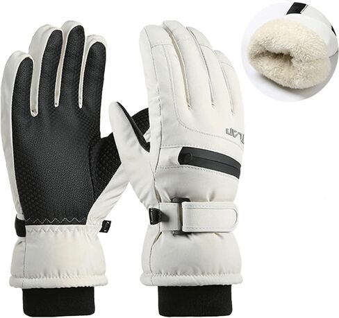 Kids Boys Snow Ski-Gloves Winter Windproof Thermal-Warm Outdoor Snowboarding Mittens for 6-12 Years in Saudi Arabia