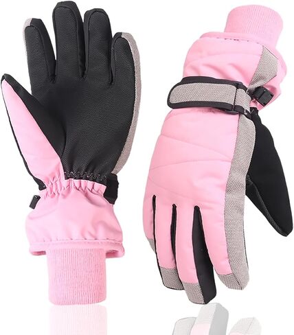 XTACER Kids Ski Snow Gloves Snowboard Winter Warm Cold Weather Gloves for Boys Girls Children in Saudi Arabia