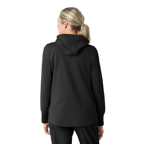 Carhartt Layers Scrubs للنساء، هودي بسحاب كامل - أسود، S in Saudi Arabia