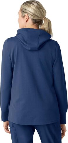 Carhartt Layers Scrubs for Women, Full Zip Waffle Hoodie - Navy, M in Saudi Arabia