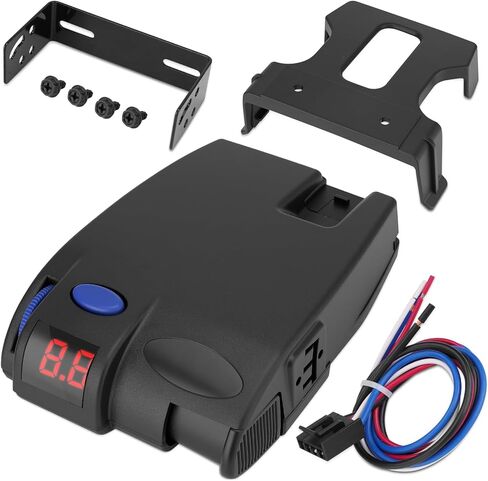 Trailer Brake Controller with 1-3 Axles Compatible with Ford GM Chevy Dodge RAM Toyota Jeep LED Display, Plug and Play, Replace#90160 in Saudi Arabia