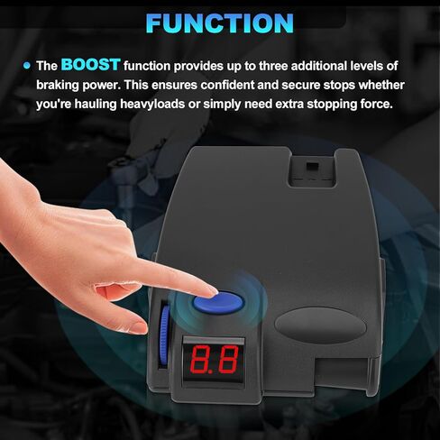 Trailer Brake Controller with 1-3 Axles Compatible with Ford GM Chevy Dodge RAM Toyota Jeep LED Display, Plug and Play, Replace#90160 in Saudi Arabia