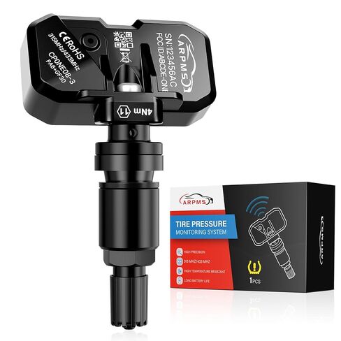 مستشعر TPMS، مستشعر مراقبة ضغط الإطارات 315 ميجا هرتز 4 عبوات متوافق مع Ford F150 F250 F350 Focus Fusion Escape Replace # 9L3Z1A189A، DE8T1A180A، DE8T1A180AA (فضي، 4 قطع) in Kuwait