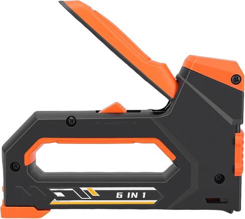 Staple Gun 6 in 1 Heavy Duty Stapler Nail Gun with 6 Types Nails Staple Remover for Fixing Material Decoration Carpentry Furniture in Saudi Arabia