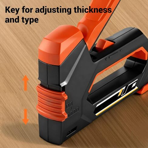 Staple Gun 6 in 1 Heavy Duty Stapler Nail Gun with 6 Types Nails Staple Remover for Fixing Material Decoration Carpentry Furniture in Saudi Arabia
