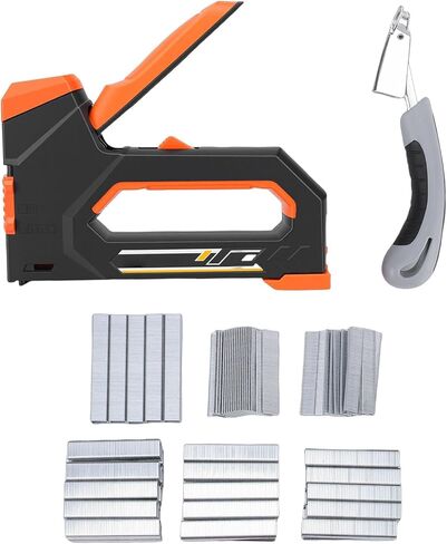 Staple Gun 6 in 1 Heavy Duty Stapler Nail Gun with 6 Types Nails Staple Remover for Fixing Material Decoration Carpentry Furniture in Saudi Arabia