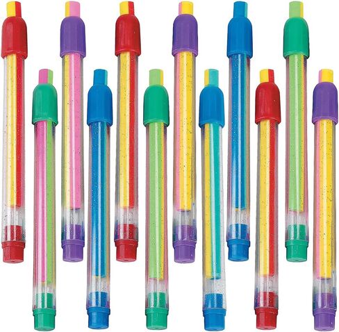 Striped Eraser Sticks - Stationery - 12 Pieces in Kuwait