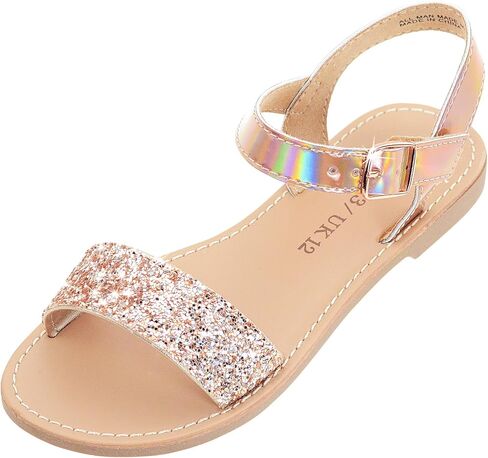 Girls Sandals Open Toe Summer Flats Dress Sandals in Saudi Arabia
