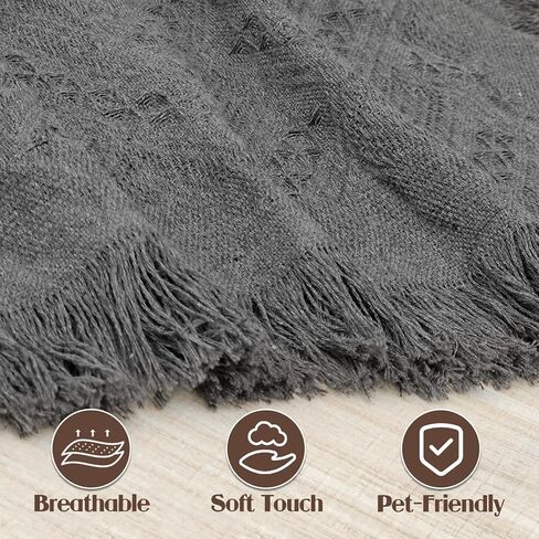 أغطية أريكة مقسمة على شكل حرف U، 3 قطع غطاء أريكة للأريكة المقسمة، بطانية غطاء أريكة على شكل حرف U قابلة للغسل مع صالة تشيس للكلاب - رمادي داكن (قطعتان 110 بوصة × 63 بوصة + قطعة واحدة 90 بوصة × 71 بوصة) in Kuwait