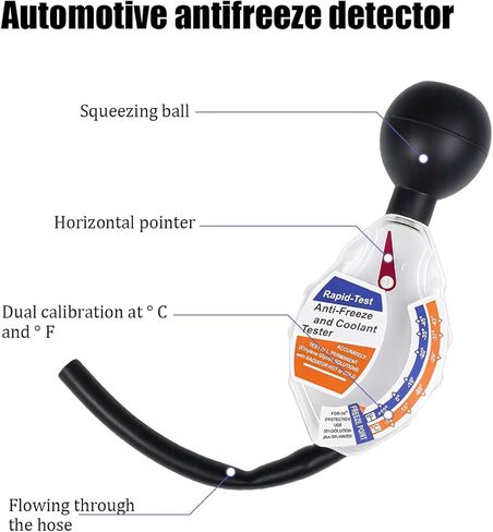 HZEL Car Coolant Tester, Accurate Dial Type Vehicle Anti-Freeze Coolant Hydrometer Tester, Automotive Battery Liquid Antifreeze Densitometer Testing Tool, Universal for Truck RV Sedan in Saudi Arabia