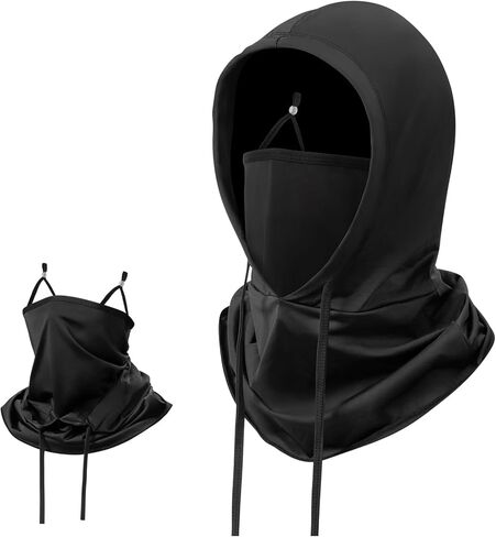 3 في 1 غطاء كامل للوجه متعدد الوظائف، قناع التزلج بالاكلافا للجنسين، غطاء رأس برباط، غطاء للرقبة، للرياضات الخارجية in Kuwait