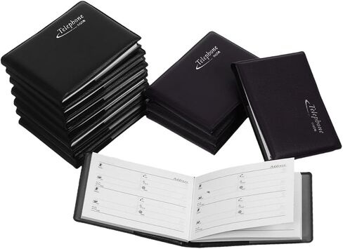Garneck 12pcs Mini Address Book - 45Pages Small Pocket Phone Number Book for Home Office Travel - Compact and Practical Address Organizer for Easy Access Information(Random Color) in Saudi Arabia