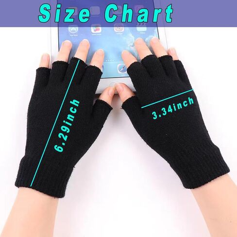 6 أزواج من قفازات الشتاء للأطفال وزوجين من القفازات بدون أصابع in Kuwait