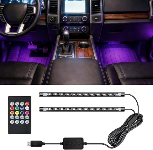 led Lights for car,Ambient Lights for car,car footwell Lights,car Ambient Light,16 Million Colors Music Sync,DIY Mode Multicolor LED Interior Lights for Cars,Trucks,SUVs,12V Power in Saudi Arabia