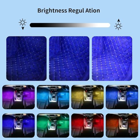 led Lights for car,Ambient Lights for car,car footwell Lights,car Ambient Light,16 Million Colors Music Sync,DIY Mode Multicolor LED Interior Lights for Cars,Trucks,SUVs,12V Power in Kuwait