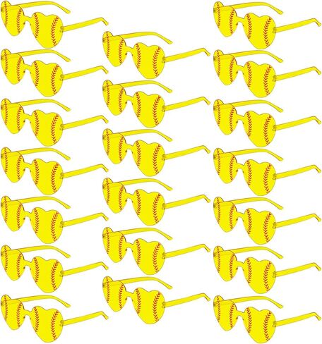 20/40 Pack Softball Volleyball Football Soccer Party Glasses Bulk Heart Glasses Sport Party Favor Gifts for Team Coach in Saudi Arabia