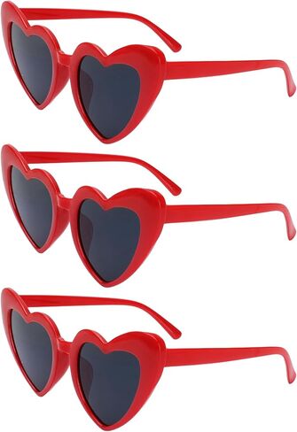 نظارات شمسية على شكل قلب للنساء نظارات شمسية على شكل عين القطة، إكسسوارات عيد الحب، نظارات حفلات أعياد الميلاد in Kuwait