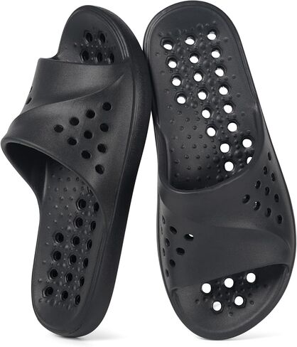Gaatpot Shower Shoes for Womens Mens Massage Pool Slides with Arch Support Quick Drying Beach Slippers Summer Non Slip Bathroom Indoor Outdoor House Sandals with Drain Holes in Kuwait
