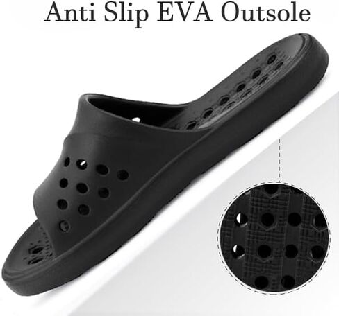 Gaatpot Shower Shoes for Womens Mens Massage Pool Slides with Arch Support Quick Drying Beach Slippers Summer Non Slip Bathroom Indoor Outdoor House Sandals with Drain Holes in Kuwait