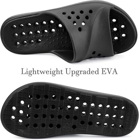 Gaatpot Shower Shoes for Womens Mens Massage Pool Slides with Arch Support Quick Drying Beach Slippers Summer Non Slip Bathroom Indoor Outdoor House Sandals with Drain Holes in Kuwait
