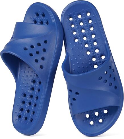 Gaatpot Shower Shoes for Womens Mens Massage Pool Slides with Arch Support Quick Drying Beach Slippers Summer Non Slip Bathroom Indoor Outdoor House Sandals with Drain Holes in Kuwait