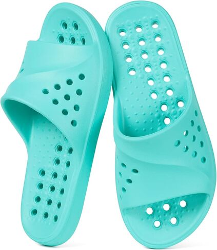 Gaatpot Shower Shoes for Womens Mens Massage Pool Slides with Arch Support Quick Drying Beach Slippers Summer Non Slip Bathroom Indoor Outdoor House Sandals with Drain Holes in Kuwait