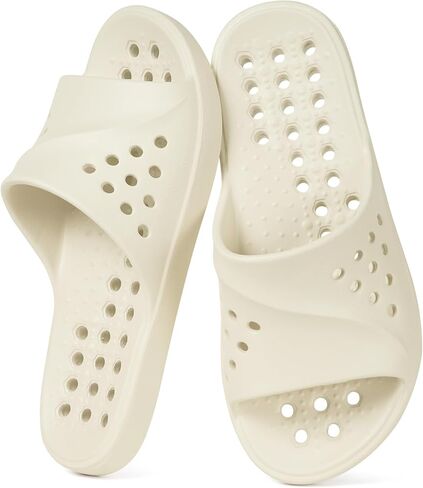 Gaatpot Shower Shoes for Womens Mens Massage Pool Slides with Arch Support Quick Drying Beach Slippers Summer Non Slip Bathroom Indoor Outdoor House Sandals with Drain Holes in Kuwait