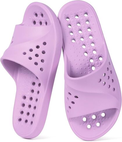 Gaatpot Shower Shoes for Womens Mens Massage Pool Slides with Arch Support Quick Drying Beach Slippers Summer Non Slip Bathroom Indoor Outdoor House Sandals with Drain Holes in Kuwait