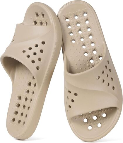 Gaatpot Shower Shoes for Womens Mens Massage Pool Slides with Arch Support Quick Drying Beach Slippers Summer Non Slip Bathroom Indoor Outdoor House Sandals with Drain Holes in Kuwait