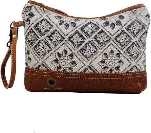 حقيبة Myra Bag Design Play Pouch من القطن والجلد المعاد تدويره S-2915 in Saudi Arabia