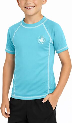 قميص Body Glove للأولاد من Rash Guard - UPF 50+ قميص سباحة سريع الجفاف للحماية من الشمس والرمال - ملابس سباحة للأطفال (5-14) in Kuwait