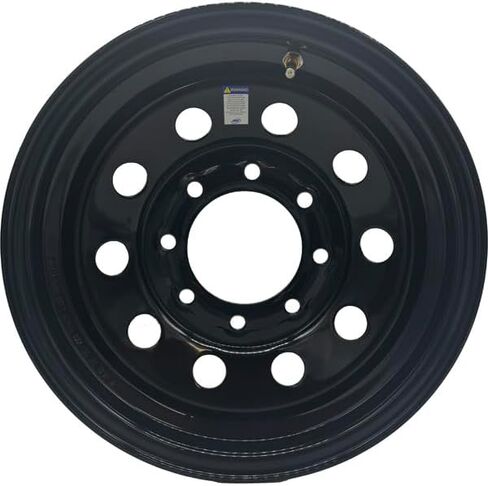 Premium Service 16x6-8 on 6.5 Modular Steel Trailer Wheel (Black) in Saudi Arabia