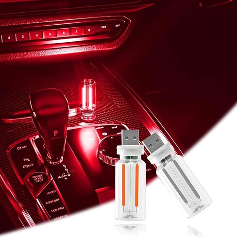4PCS USB Night Light,LEDMini Multi-Color Touch-Sensitive Car Night Lights AdjustableBrightness for Car HomeGaming RoomParty&Holiday Decor–Portable Easy to Use Retro GlassDesign(1Red1Blue1Purple1Green) in Saudi Arabia
