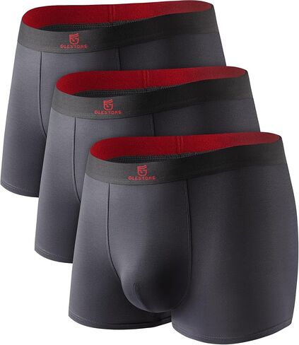 Mens Modal Underwear Trunks Underwear for Men Pack with Pouch Moisture Wicking in Saudi Arabia