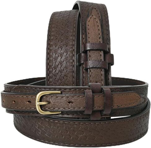 HILASON Western Genuine Leather Belt for Men Women Cowboy Cowgirl Handmade Unisex Full Grain Heavy Duty Tooled Jeans in Saudi Arabia