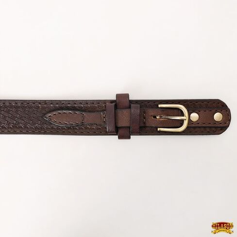 HILASON Western Genuine Leather Belt for Men Women Cowboy Cowgirl Handmade Unisex Full Grain Heavy Duty Tooled Jeans in Saudi Arabia
