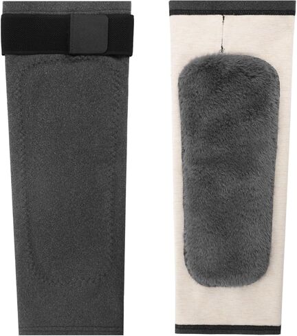 TINAYAUE Cycling Knee Warmers for Women Men Non Slip Stretchy Faux Fur Fleece Lined Cold Leg Warmers Sleeves Warm Knee Pads in Saudi Arabia