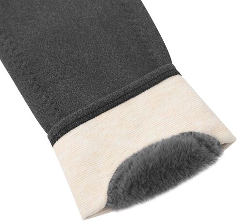 TINAYAUE Cycling Knee Warmers for Women Men Non Slip Stretchy Faux Fur Fleece Lined Cold Leg Warmers Sleeves Warm Knee Pads in Saudi Arabia