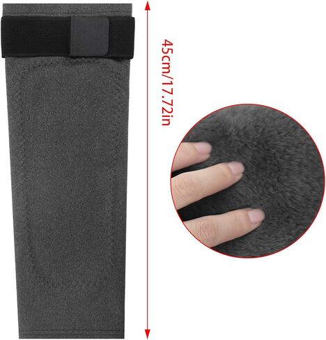 TINAYAUE Cycling Knee Warmers for Women Men Non Slip Stretchy Faux Fur Fleece Lined Cold Leg Warmers Sleeves Warm Knee Pads in Saudi Arabia