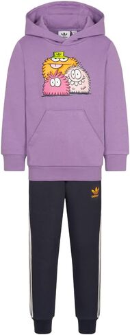 adidas Originals X Kevin Lyons Kids' Hoodie Tracksuit Set, Super Purple in Saudi Arabia