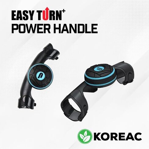 KOREAC_Easy Turn Plus Concept آمن ونحيف ومقبض قوي لعجلة قيادة السيارة ومقبض دوار_أزرق in Kuwait