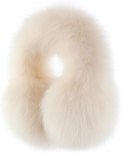 Real Fur Ear Muffs for Women Winter Warm Ear Covers Soft Windproof Cold Weather Accessories in Saudi Arabia