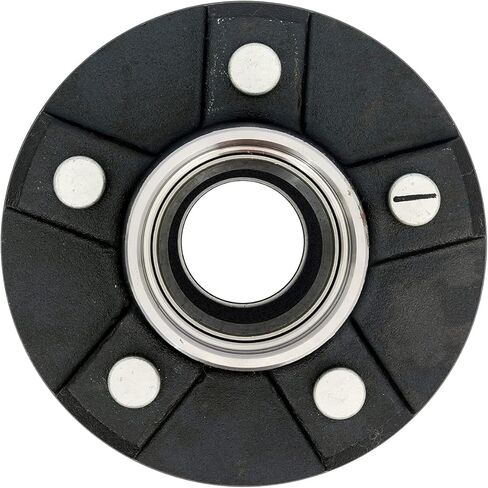 FKG Trailer Hub Spindle Kit 5 Bolt on 4.5 Inch 5-4.5" Bolt Circle Hub Fit for 3,500 lb. axles with 1-3/8 Inch to 1-1/16 Inch Tapered Spindles, Set of 2 in Saudi Arabia