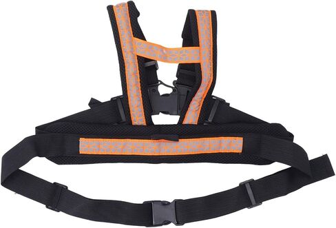 Motorcycle Safety Belt for Children, Adjustable Shoulder Straps, Orange Sponge Material, Portable Storage Bag in Saudi Arabia