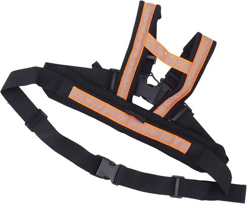 Motorcycle Safety Belt for Children, Adjustable Shoulder Straps, Orange Sponge Material, Portable Storage Bag in Saudi Arabia